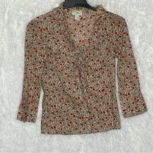 Loft | Floral button up blouse